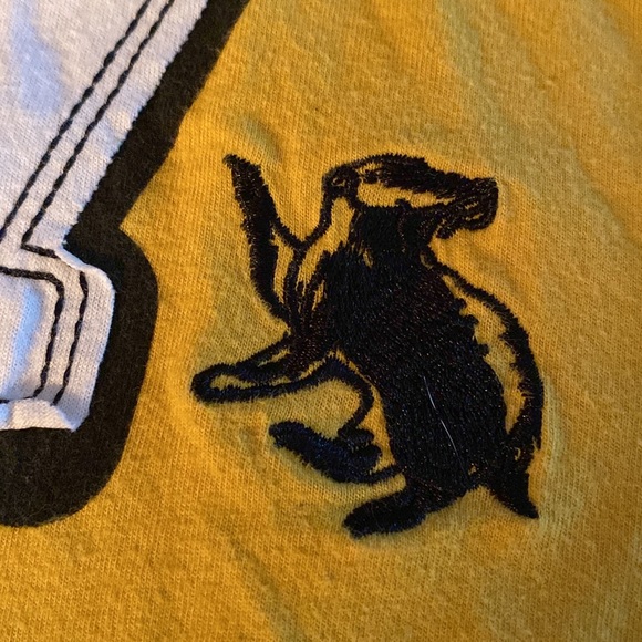 🩶 Diggory Hufflepuff UNIVERSAL STUDIOS Ringer Tee Adult XS - Picture 4 of 7